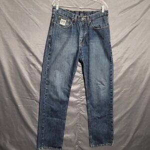 Cinch Jeans Mens 33x36 Blue Straight Leg Denim Western Cowboy MB92394013